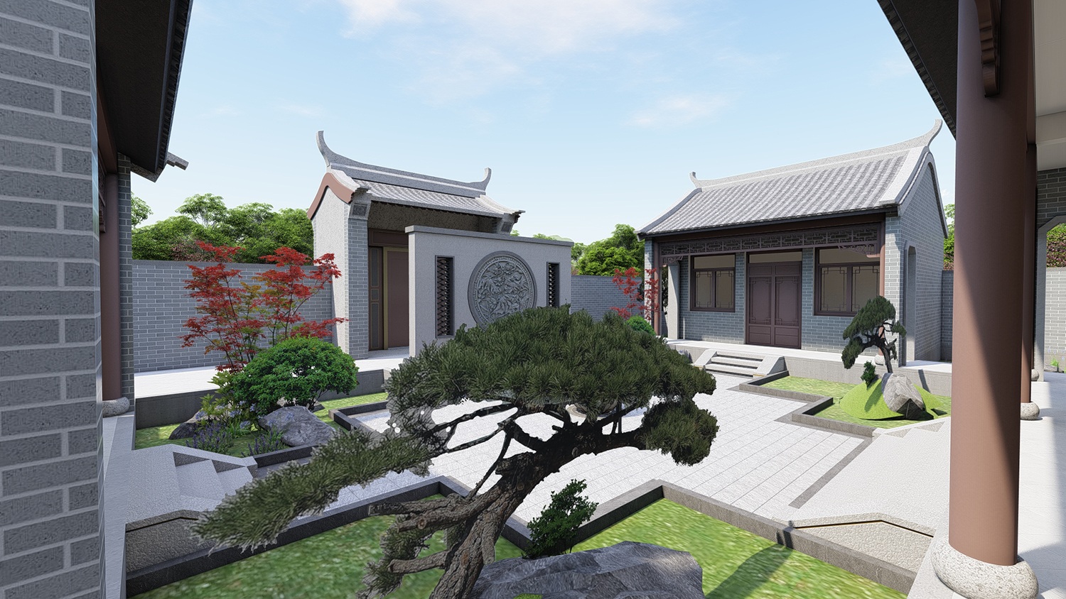四川绵阳黄家中式三合院