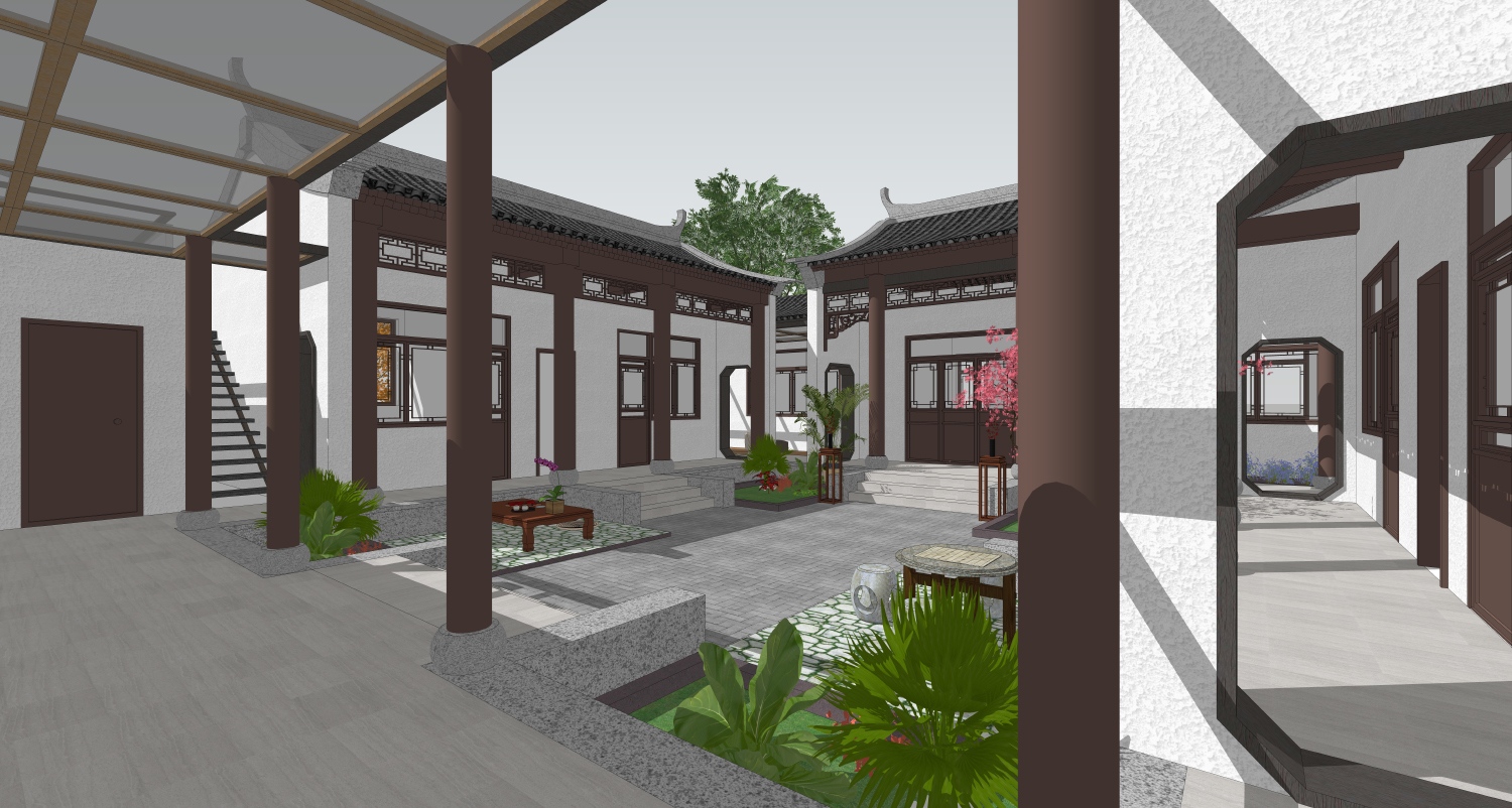 湖南湘潭唐家中式四合院