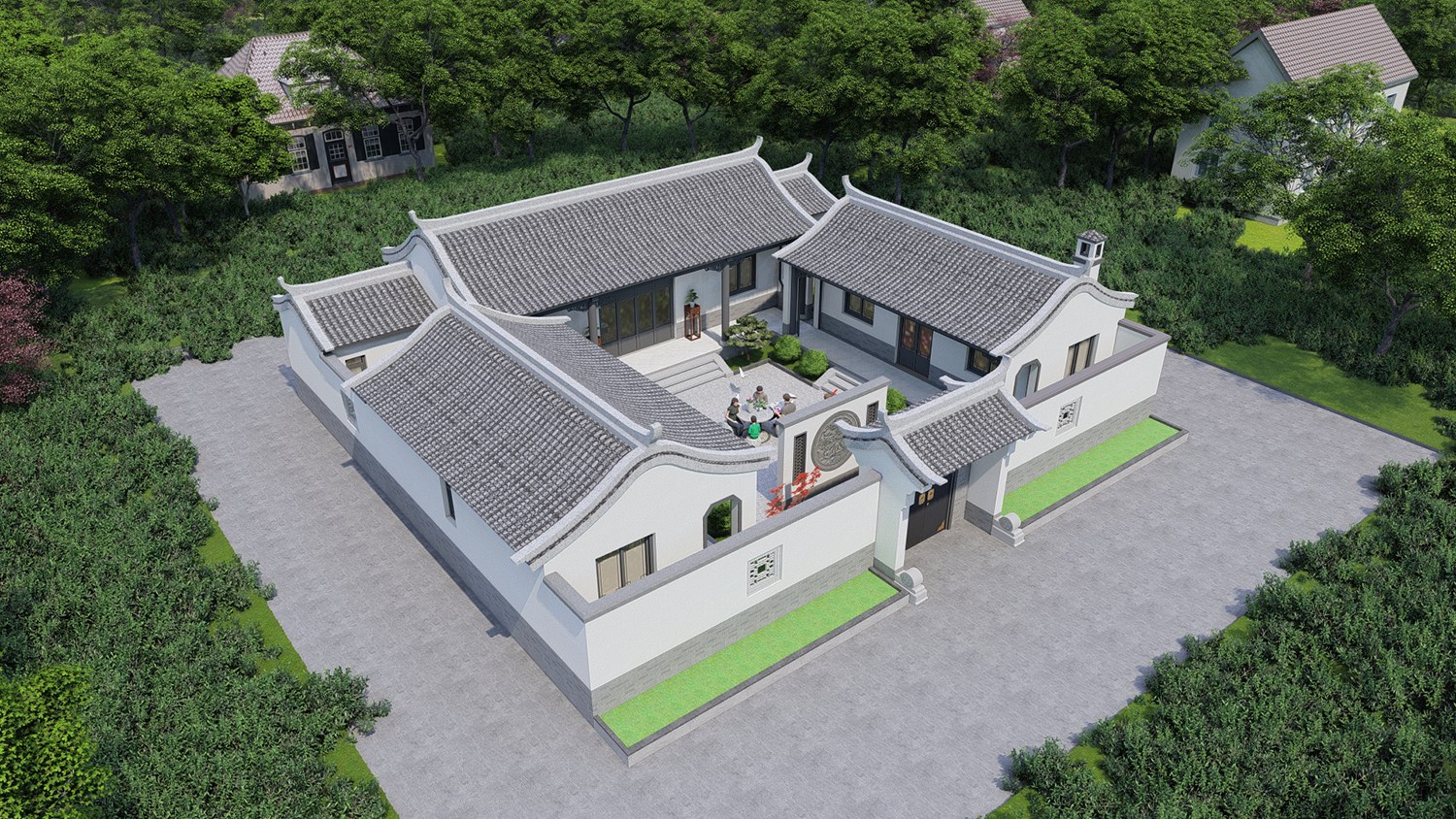 四川南充陈家中式三合院