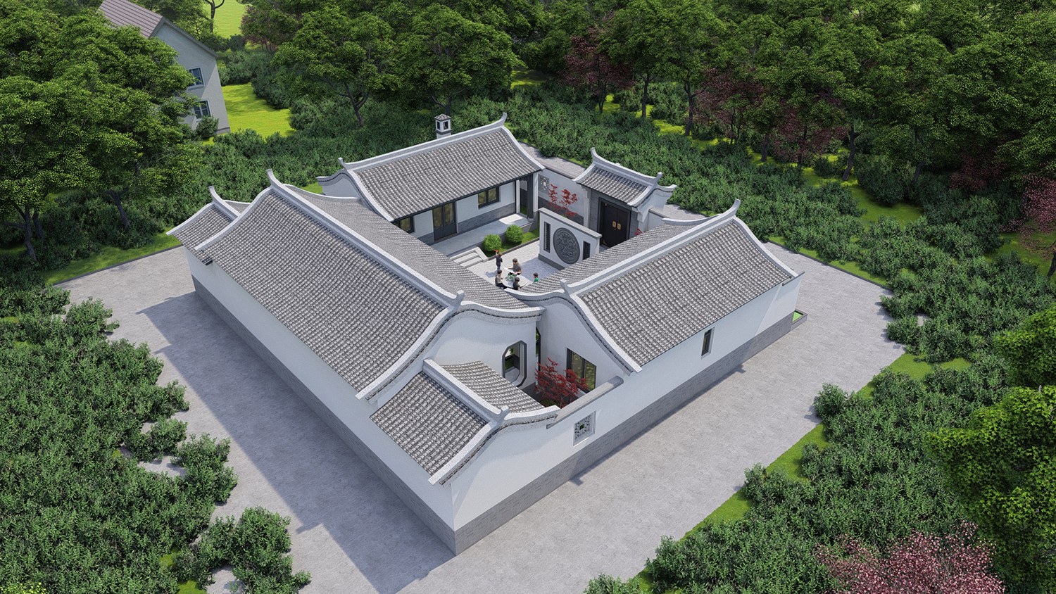 四川南充陈家中式三合院