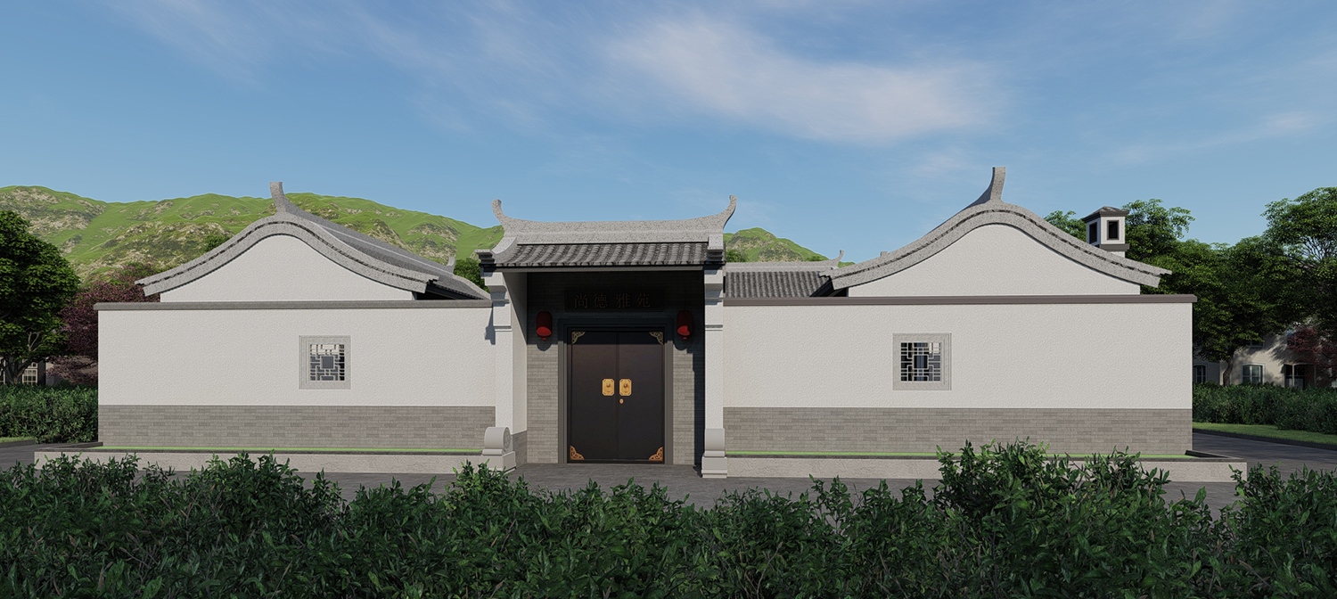 四川南充陈家中式三合院