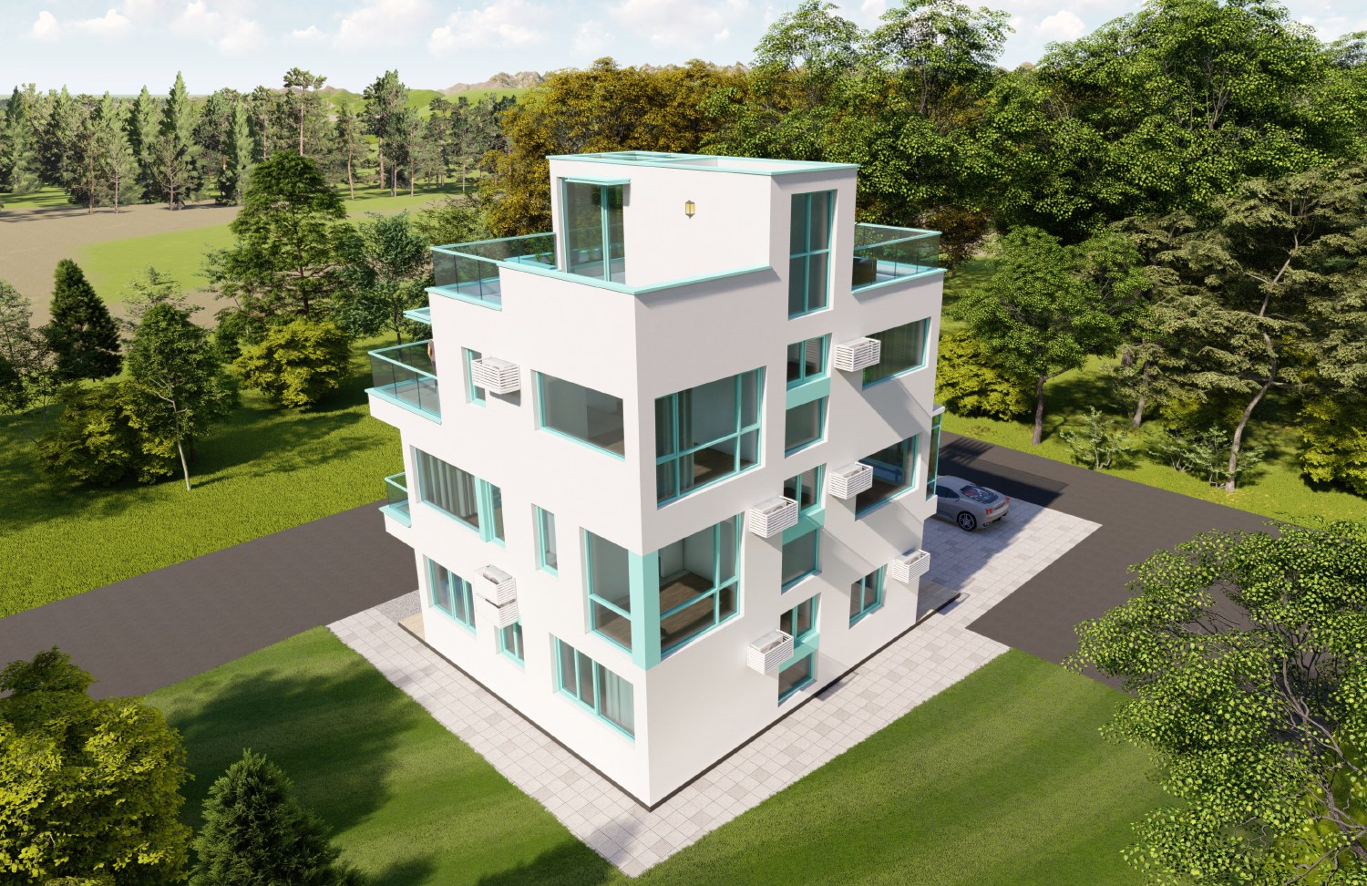 福建厦门陈家现代别墅图纸