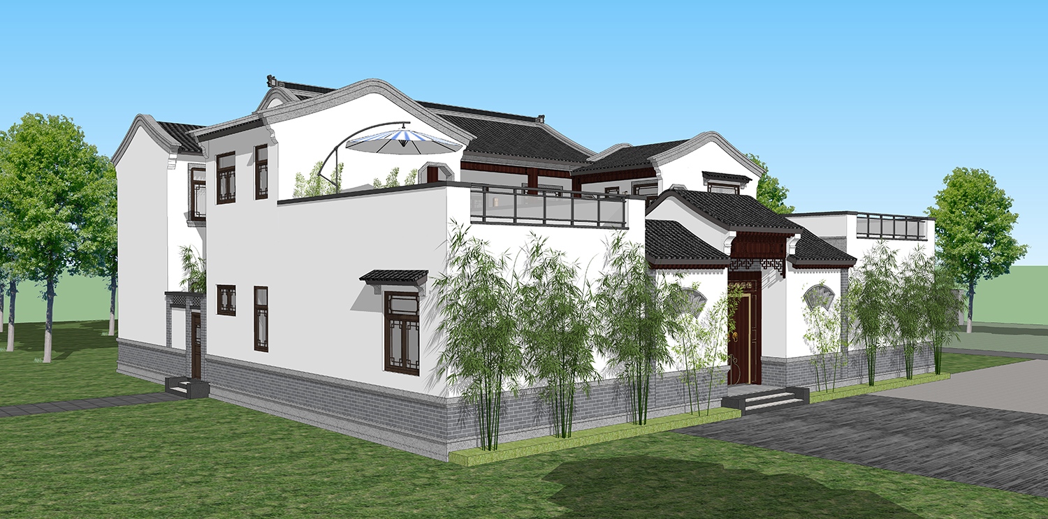 四川自贡丁家中式合院