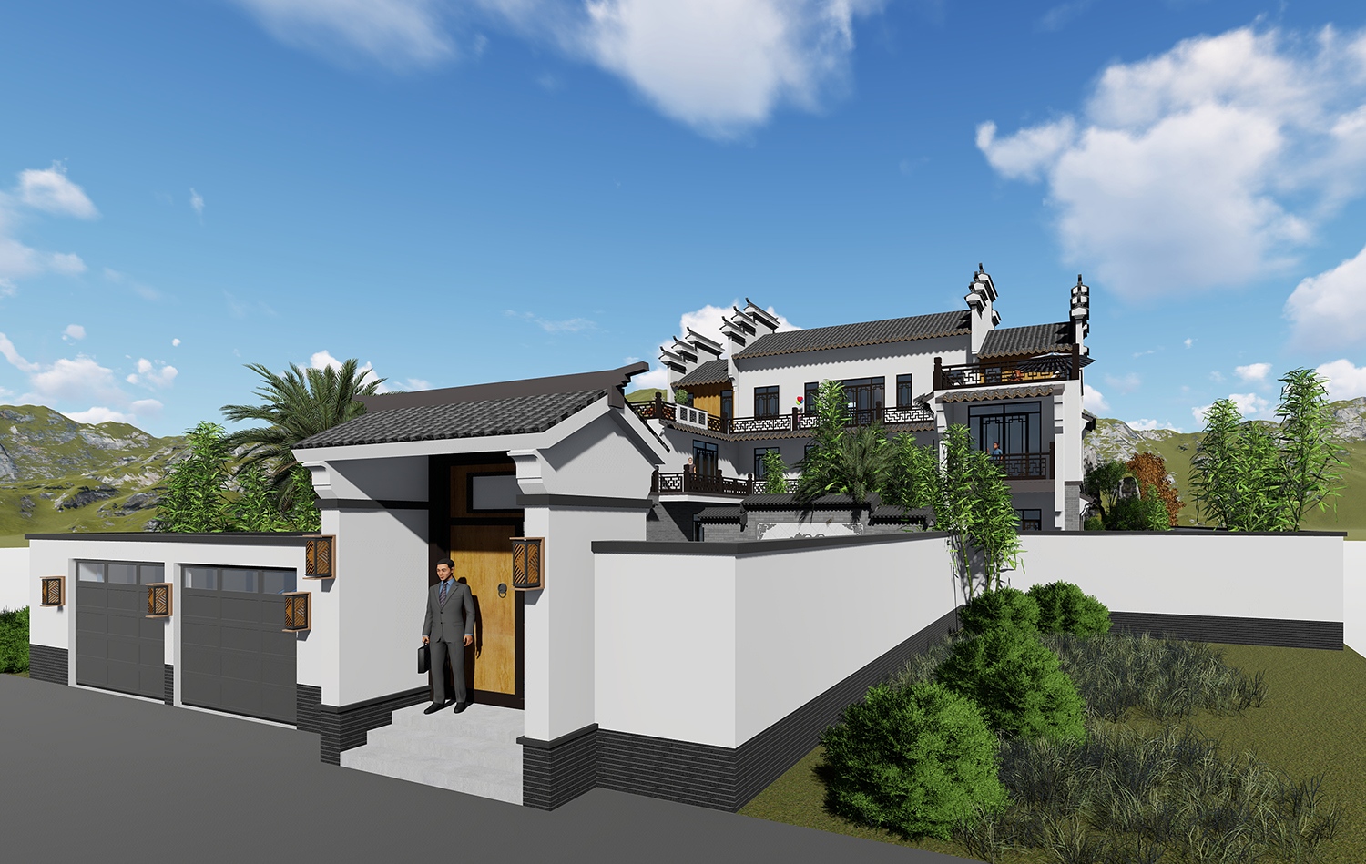 广西南宁温家三合院