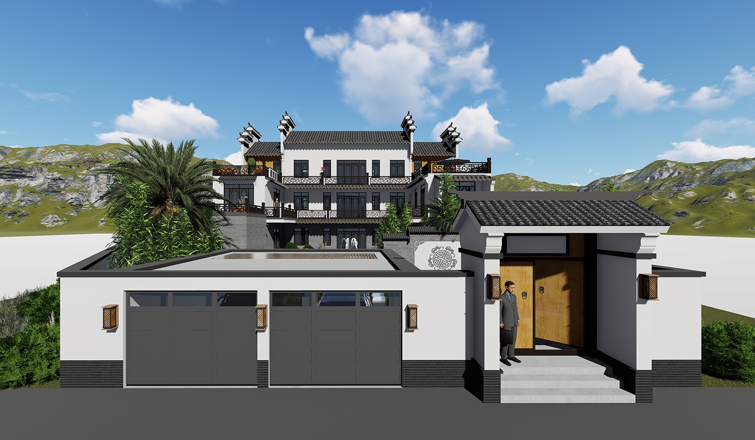 广西南宁温家三合院