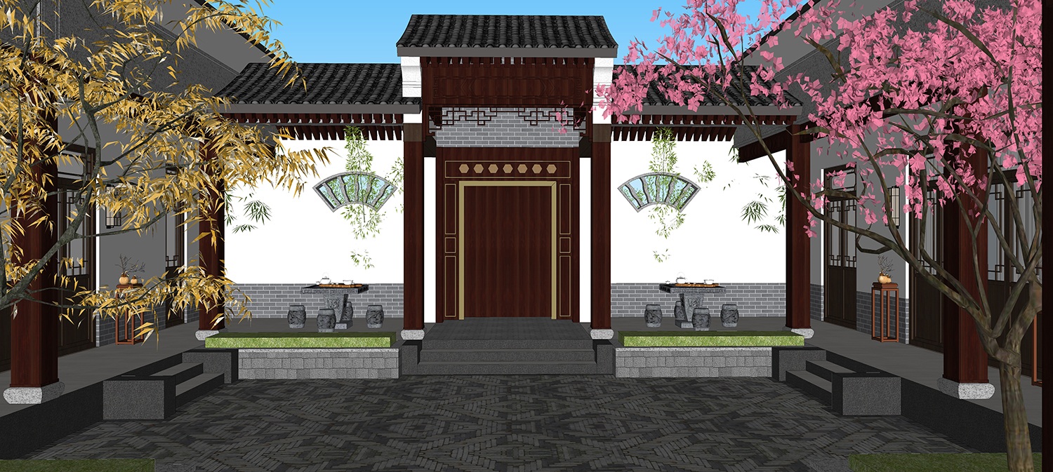 四川自贡丁家中式合院