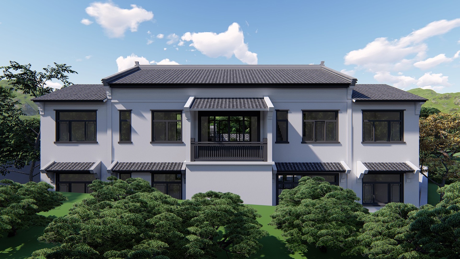 湖南长沙陶家新中式三合院