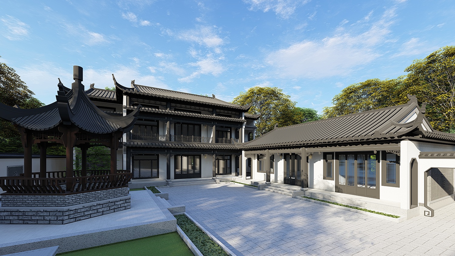 湖南岳阳丰家中式三合院