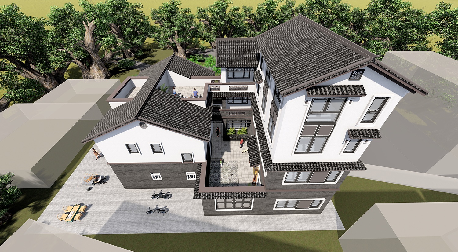福建厦门宋家新中式别墅图纸