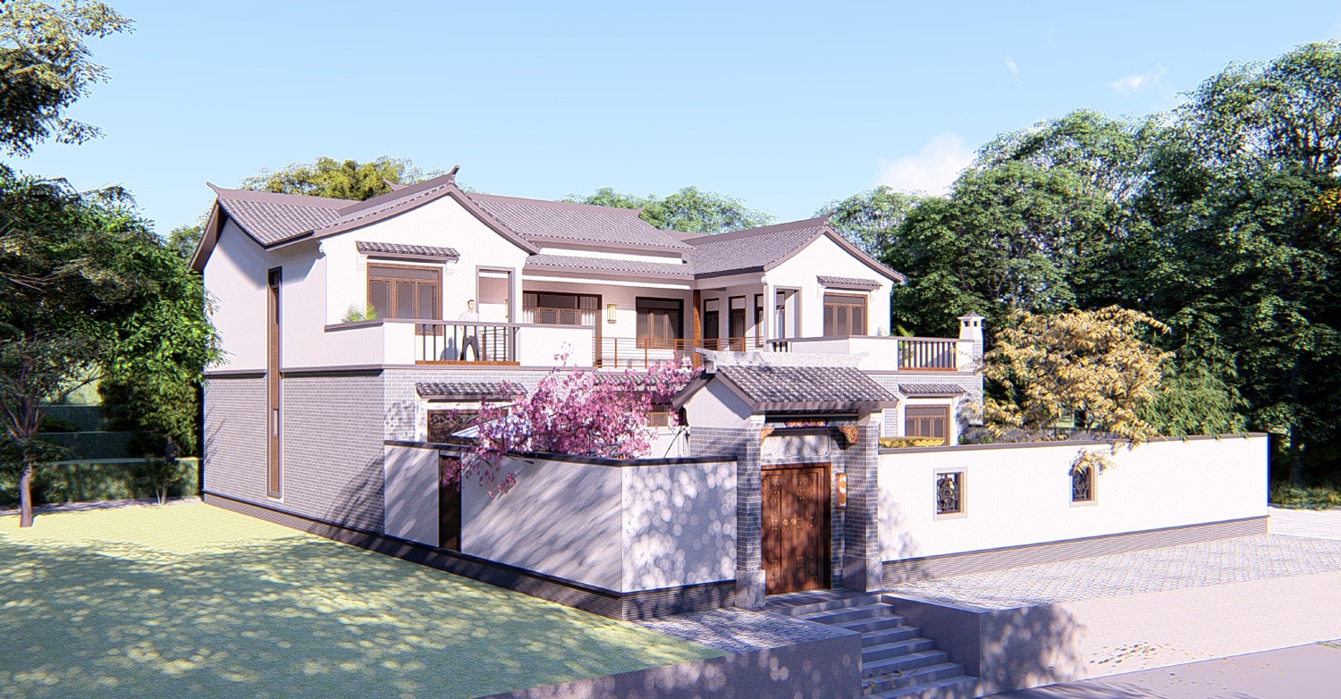 四川巴中冯家中式三合院