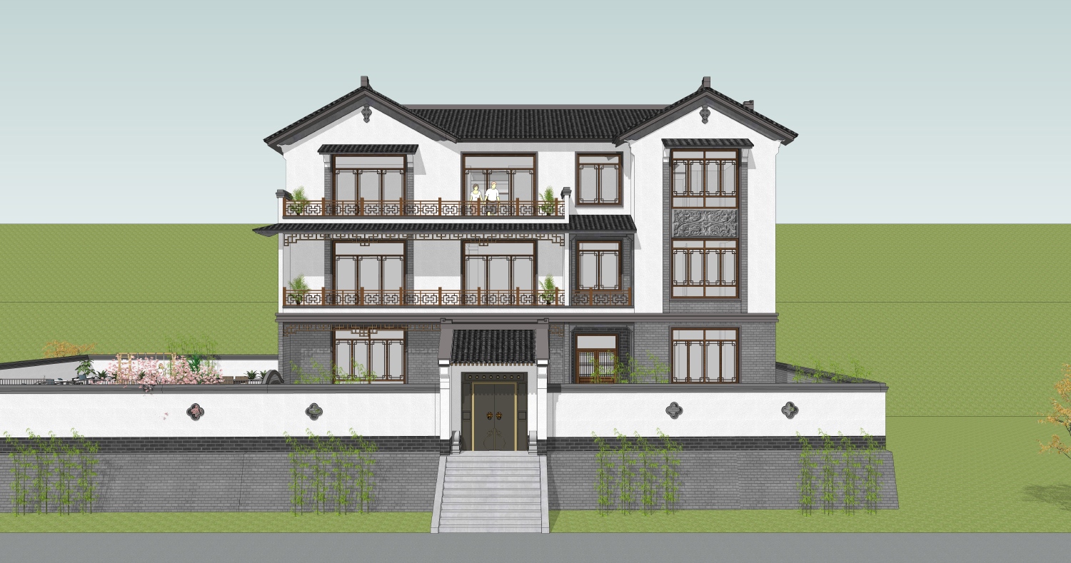 广东汕尾孙家新中式宅院