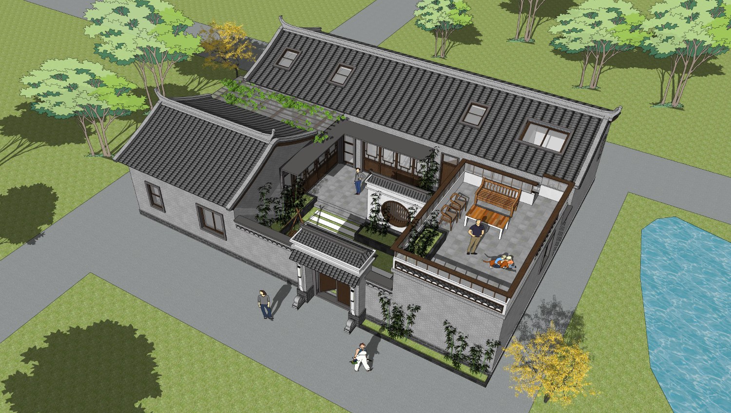 四川南充张家中式宅院