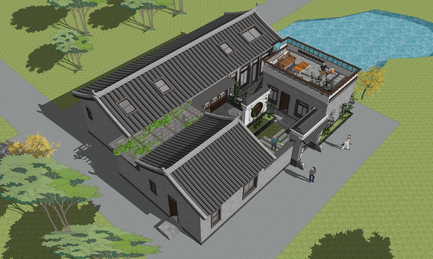 四川南充张家中式宅院