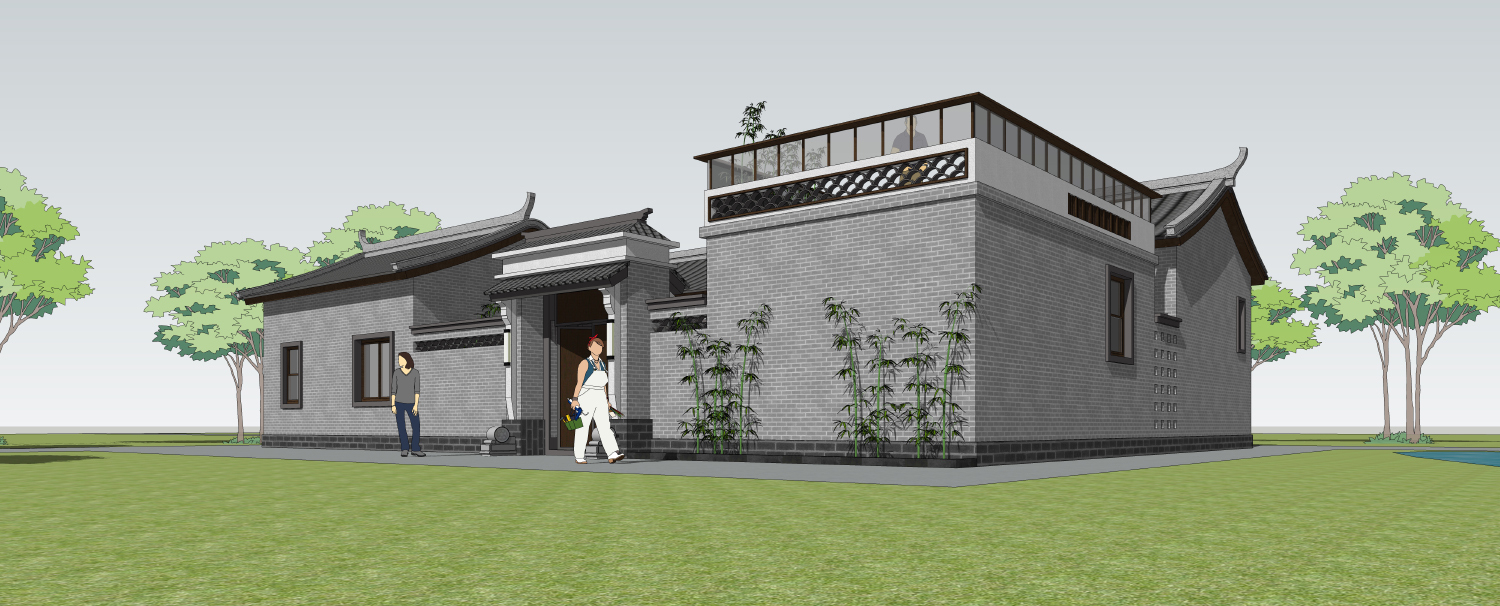 四川南充张家中式宅院