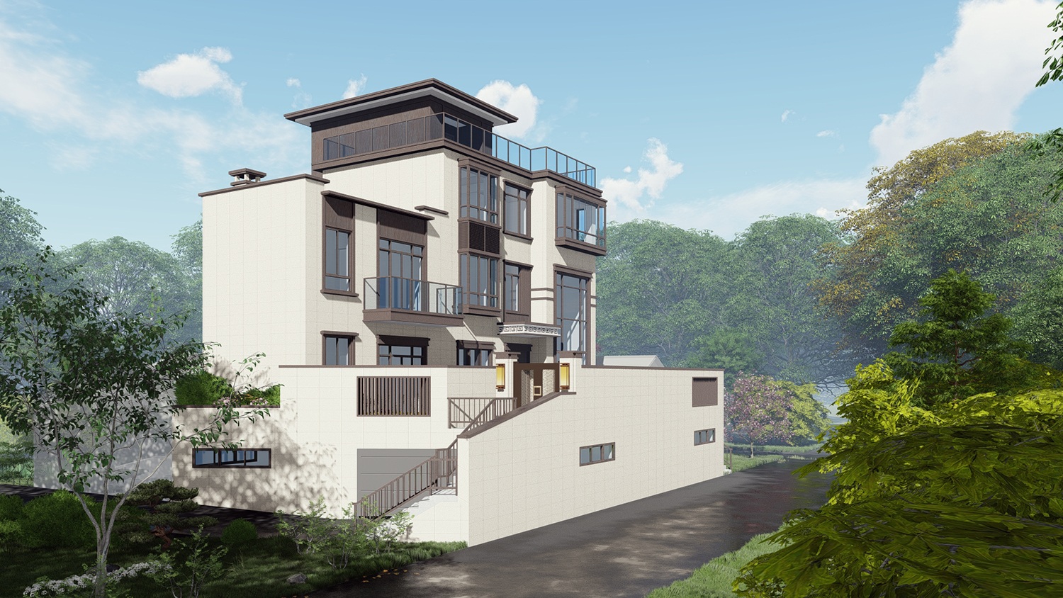 福建厦门陈家新中式别墅
