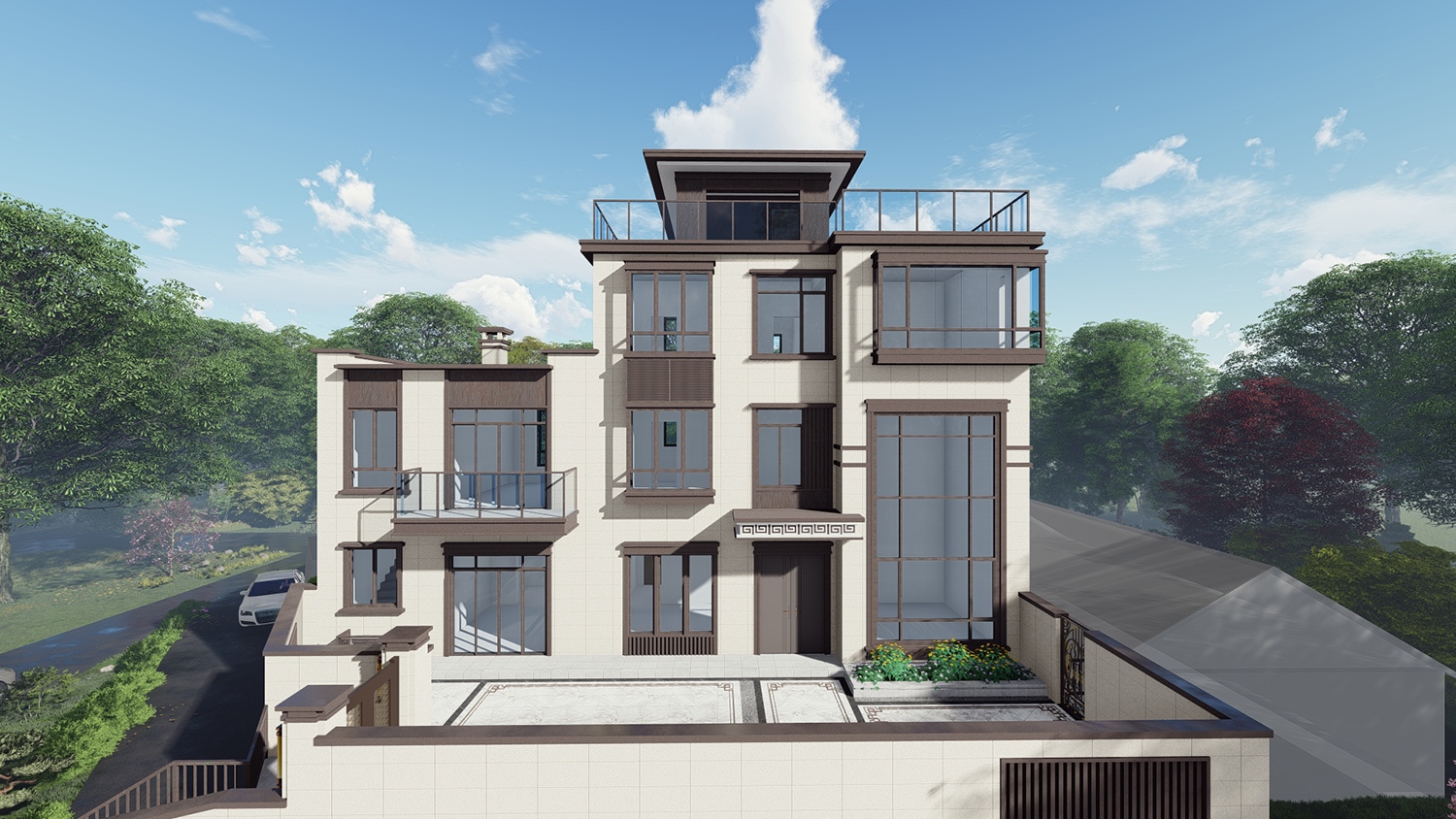 福建厦门陈家新中式别墅