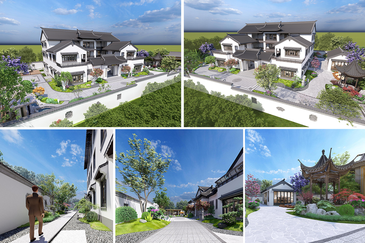 泉州市四合院乡墅(多户合建)景观工程