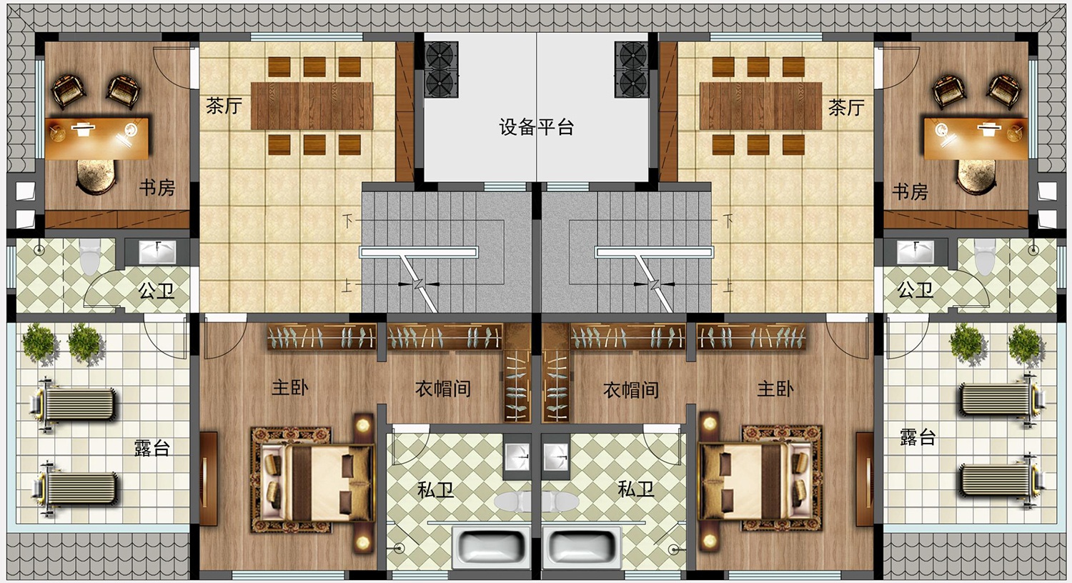 河南新密刘家新中式别墅图纸