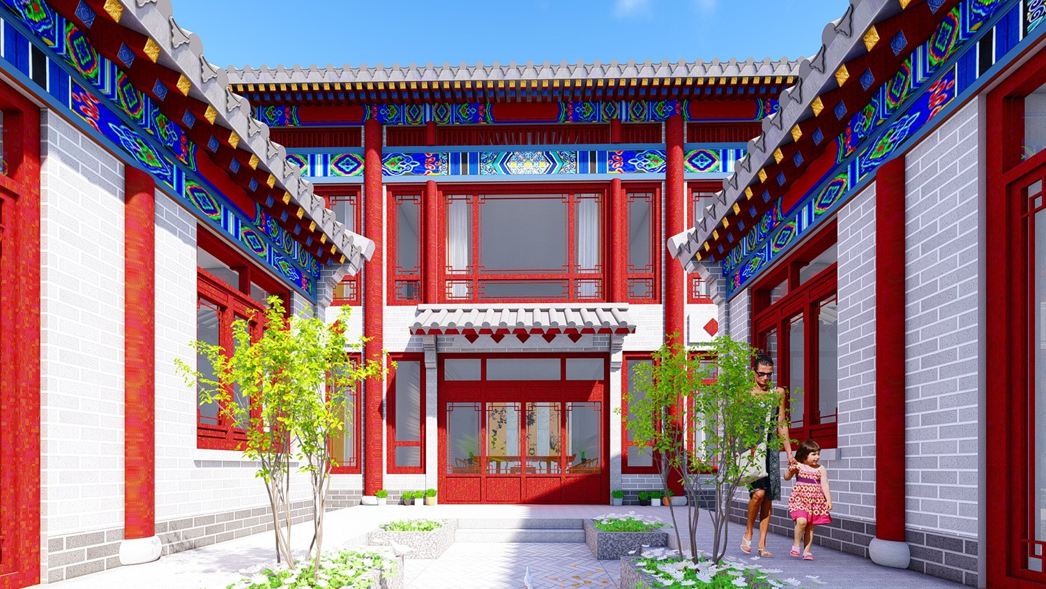 北京顺义张家中式三合院