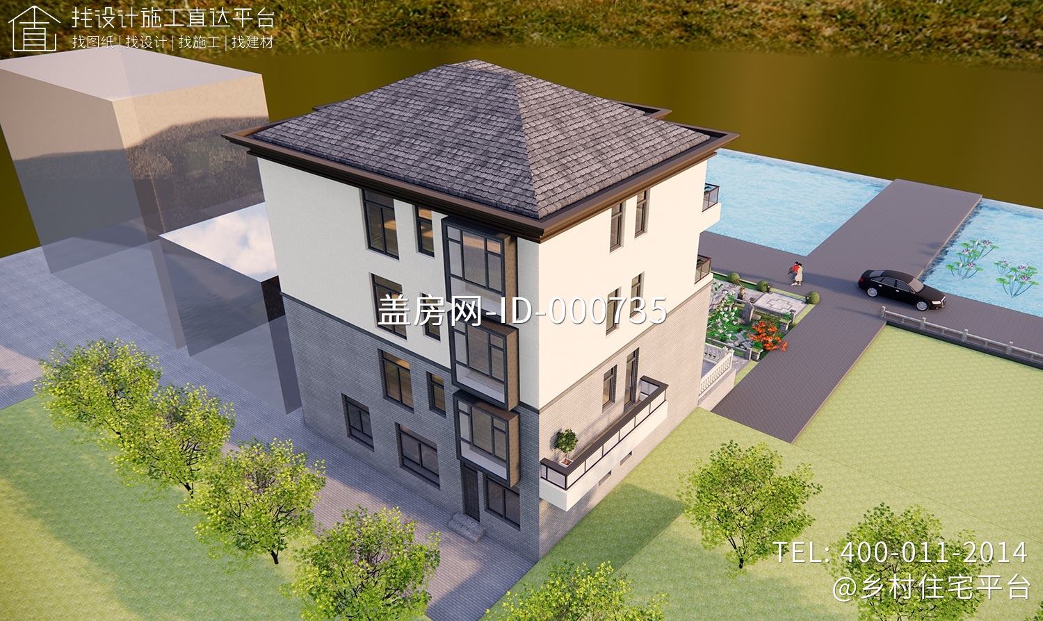 重庆秀山李家新中式别墅图纸