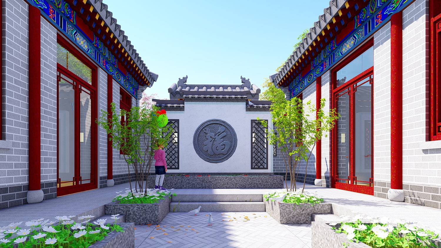北京顺义张家中式三合院