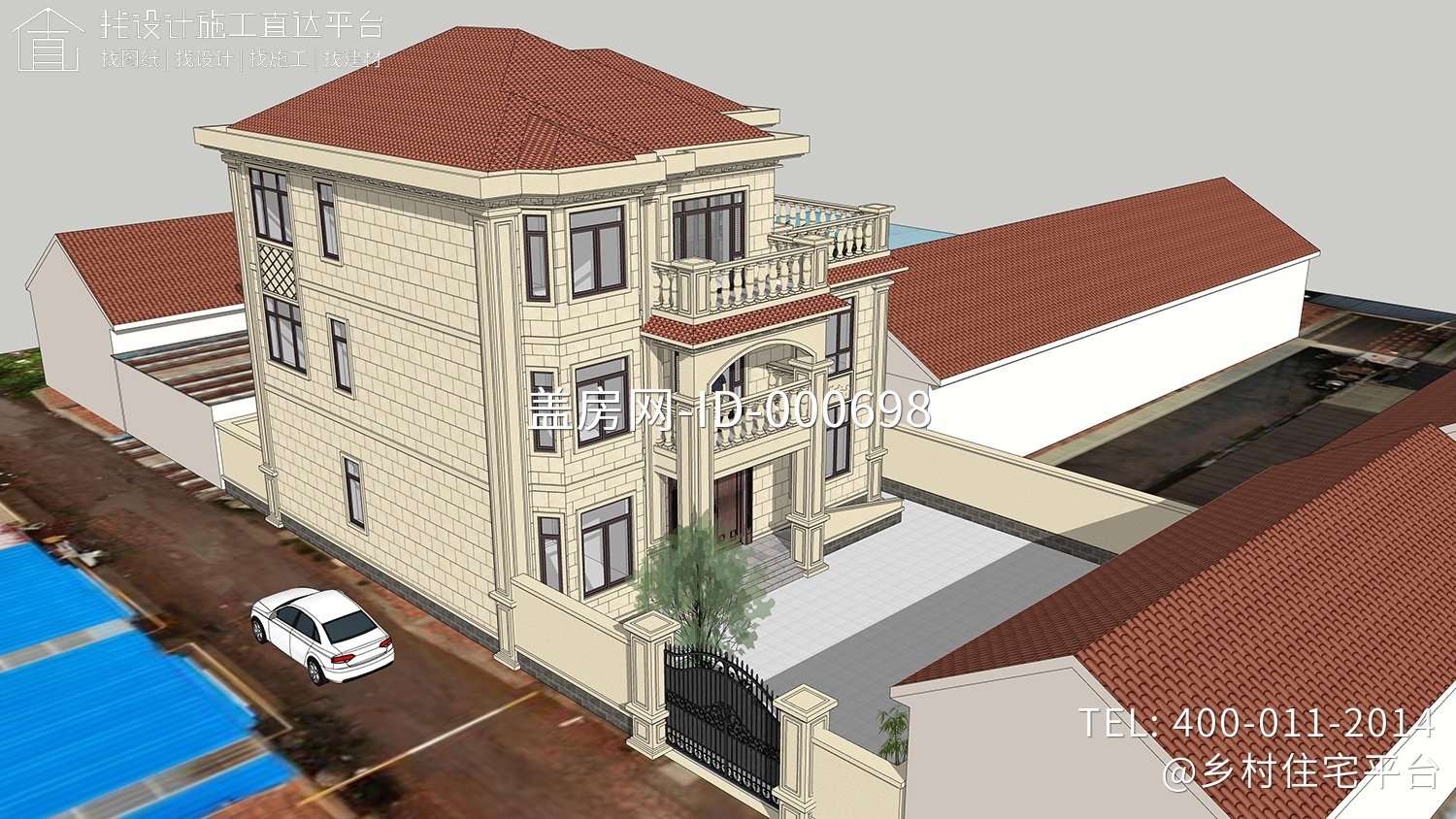 河北沧州李家欧式别墅设计图纸