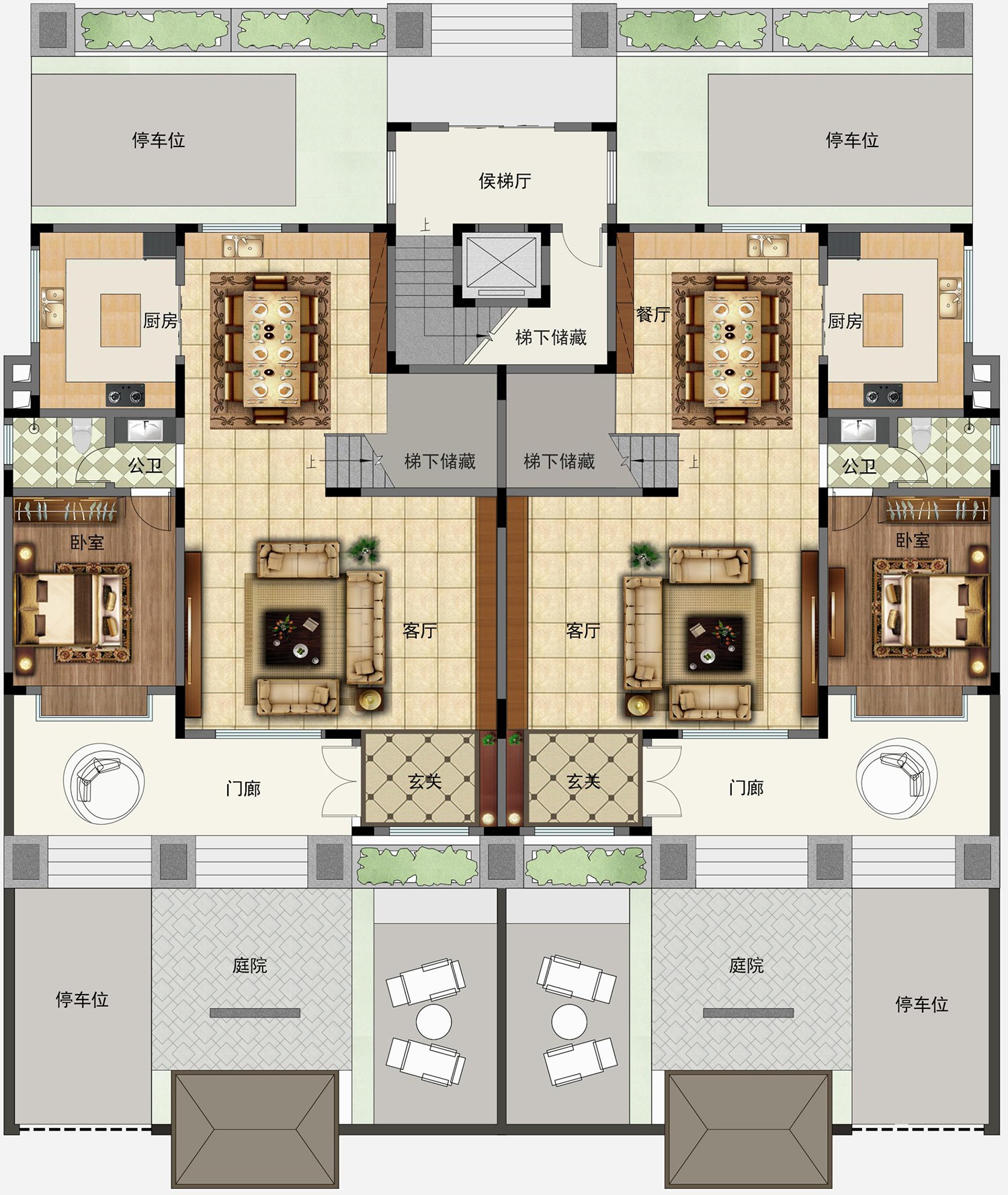 河南新密刘家新中式别墅图纸