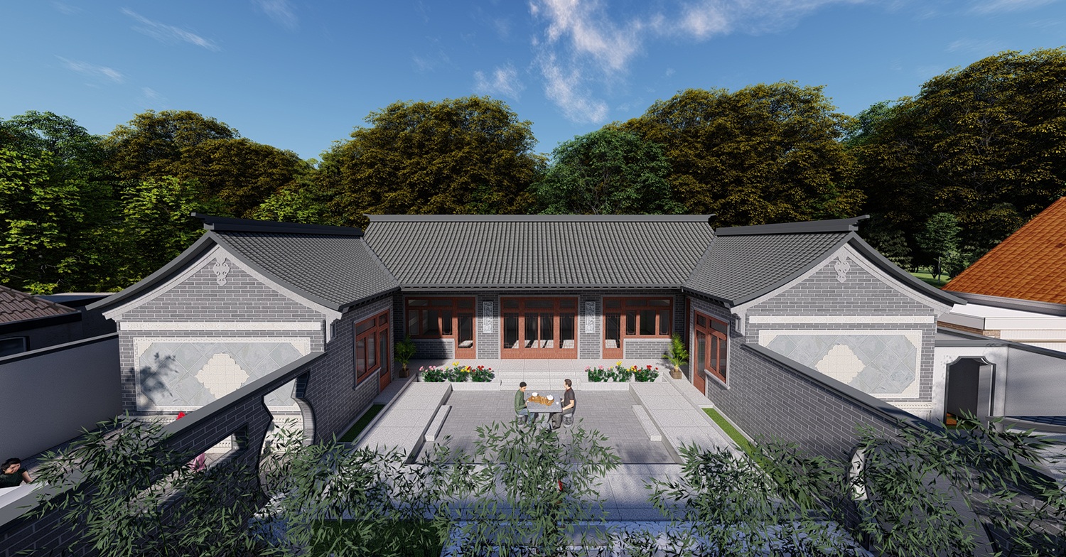 四川巴中张家中式三合院