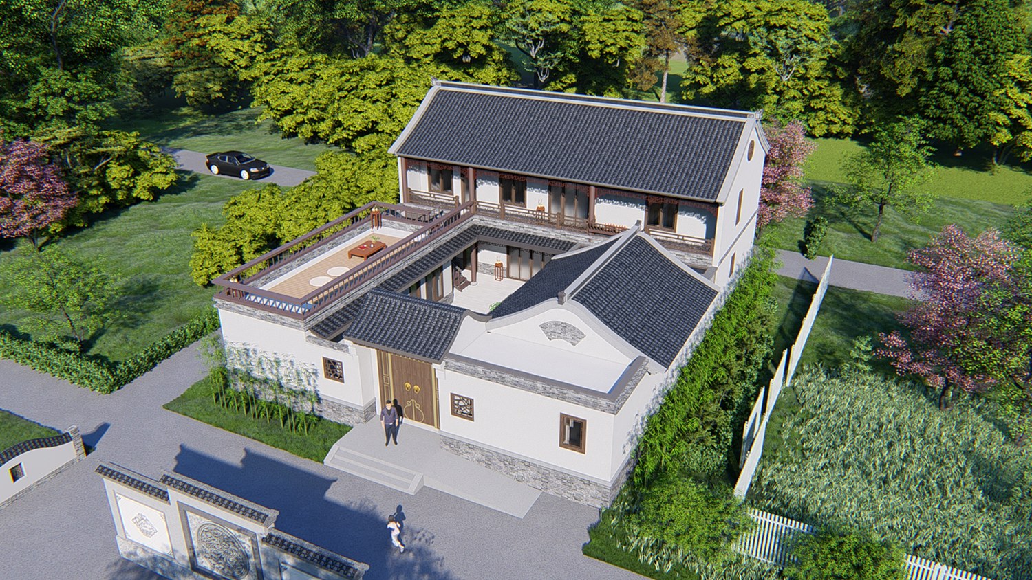 山东临沂张家中式三合院