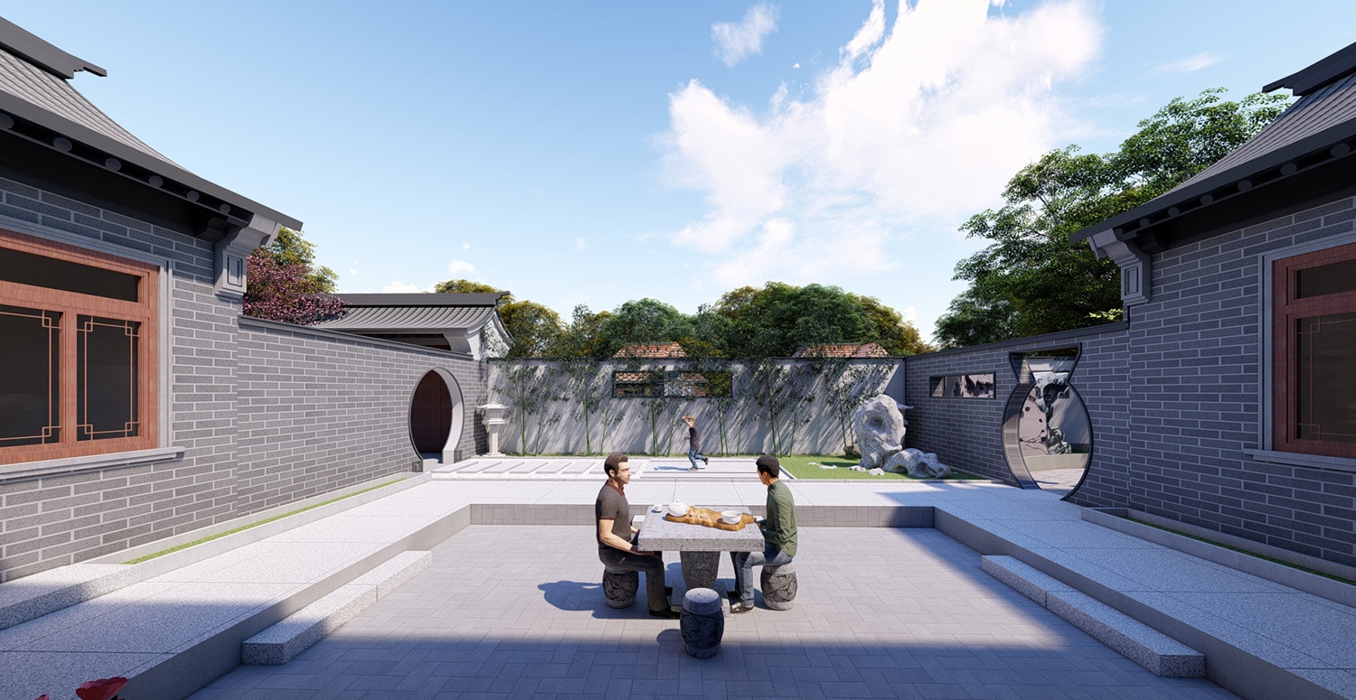 四川巴中张家中式三合院