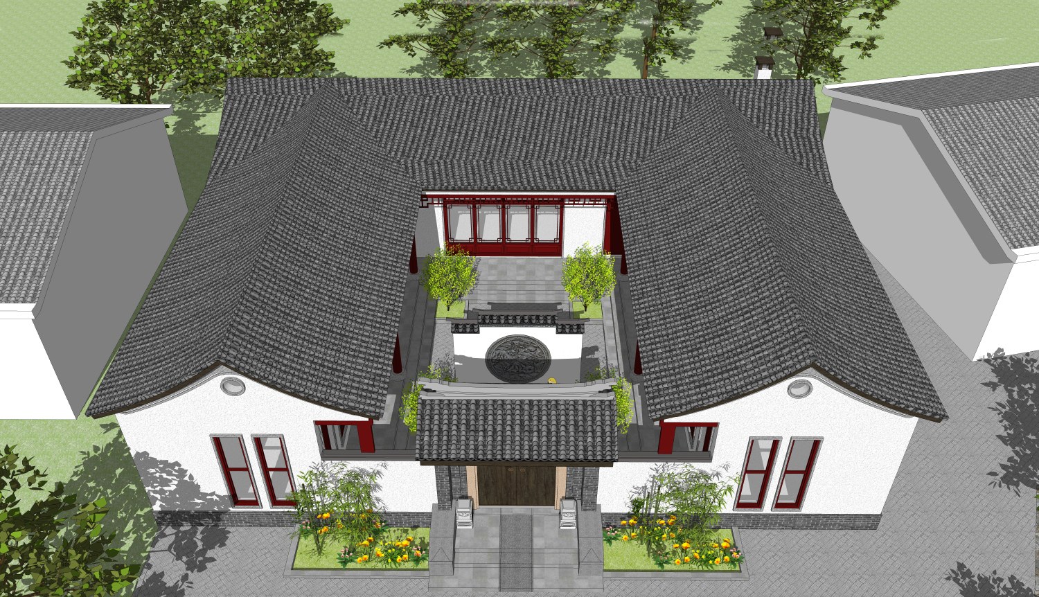 湖南张家界覃家中式三合院