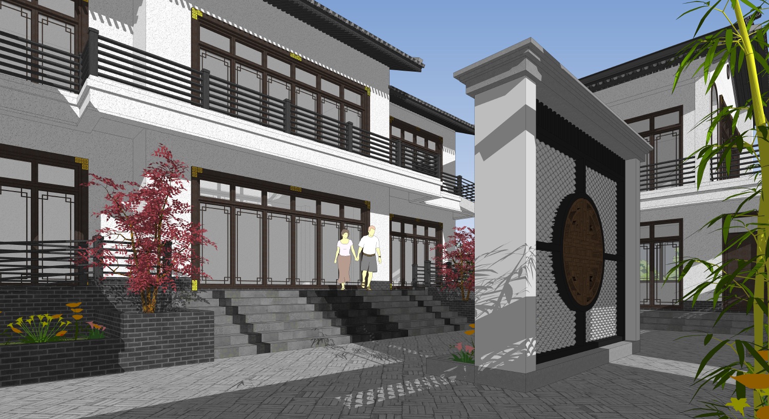 四川南充宋家中式三合院