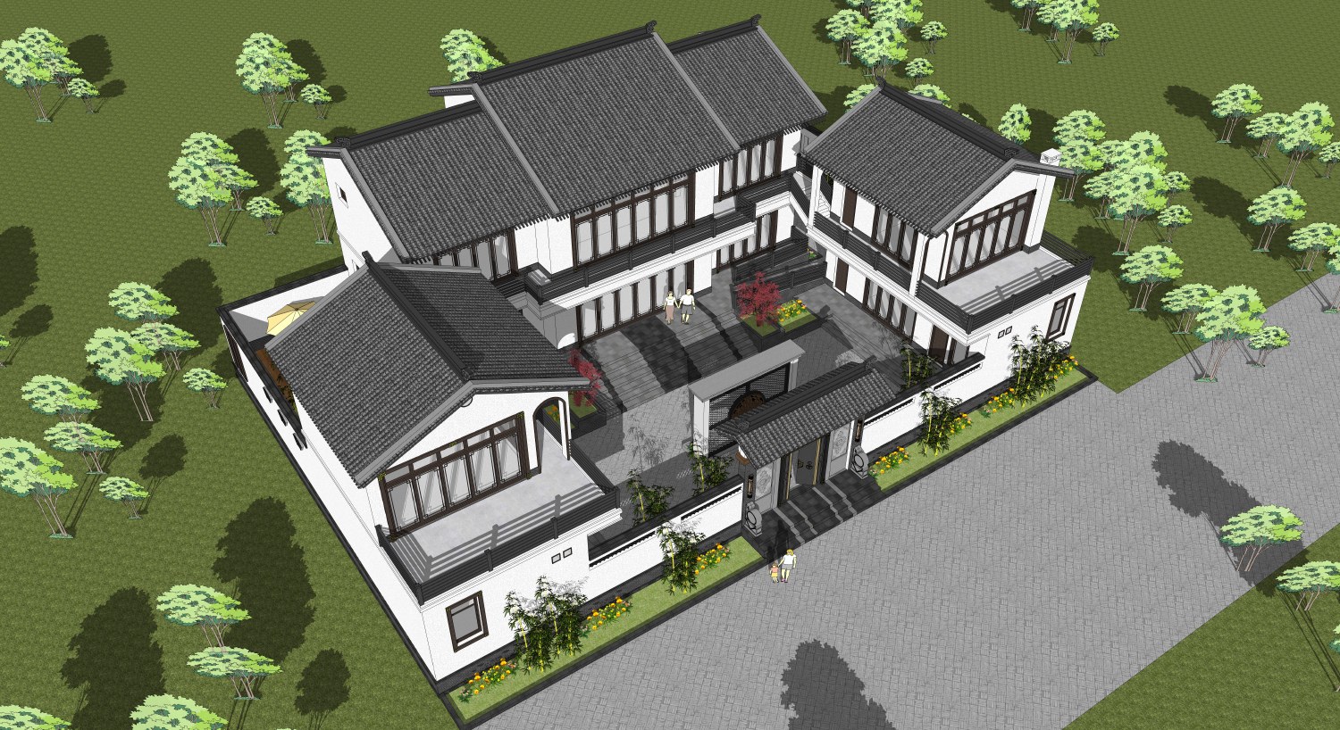 四川南充宋家中式三合院