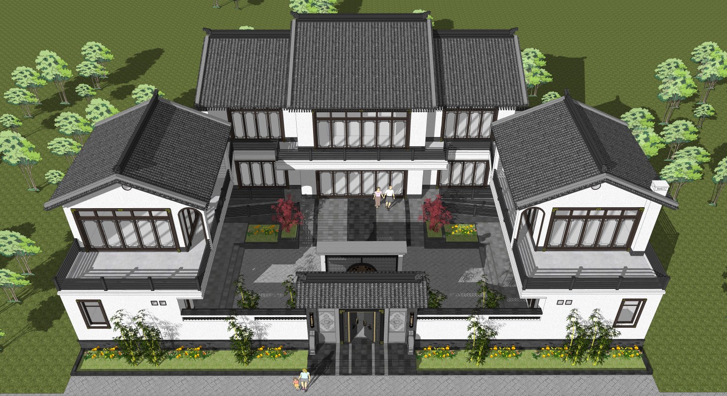 四川南充宋家中式三合院
