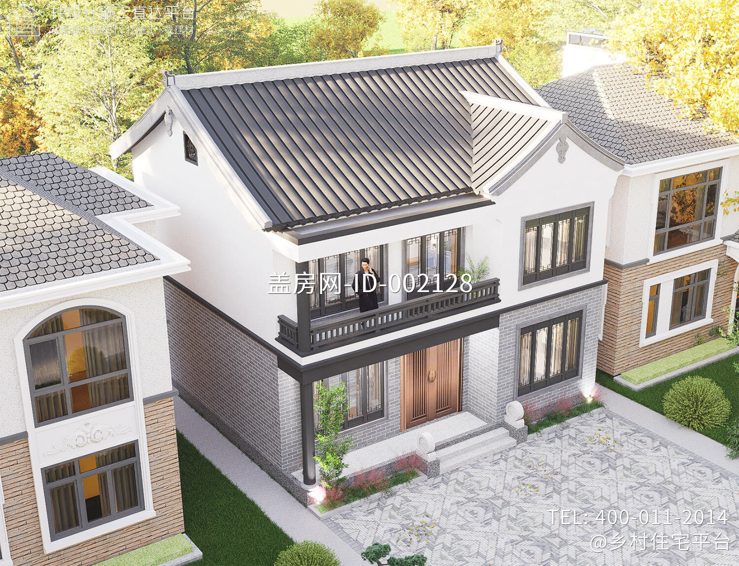 江苏南京谷家二层新中式别墅	