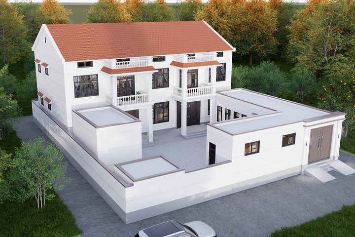 山东菏泽徐家二层欧式自建别墅	