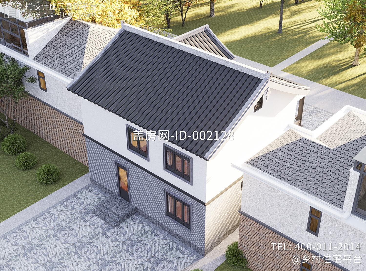 江苏南京谷家二层新中式别墅	