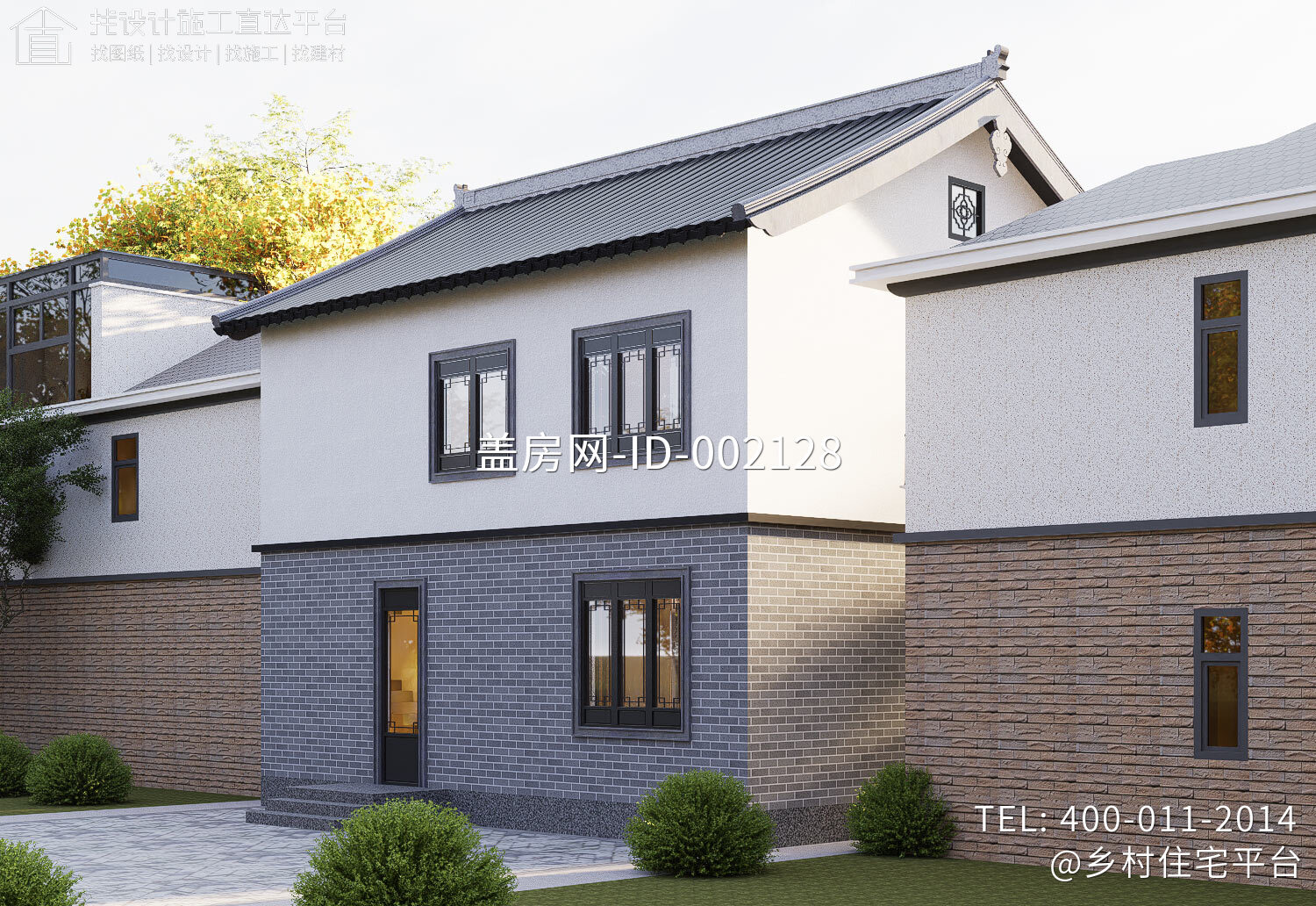 江苏南京谷家二层新中式别墅	