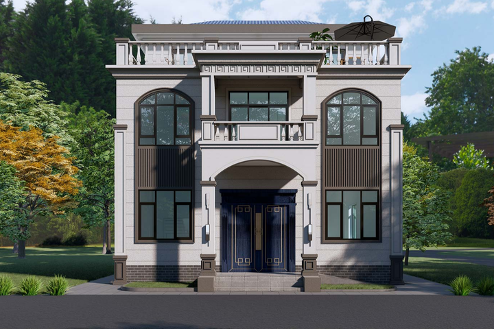 湖南永州陈家三层欧式自建别墅