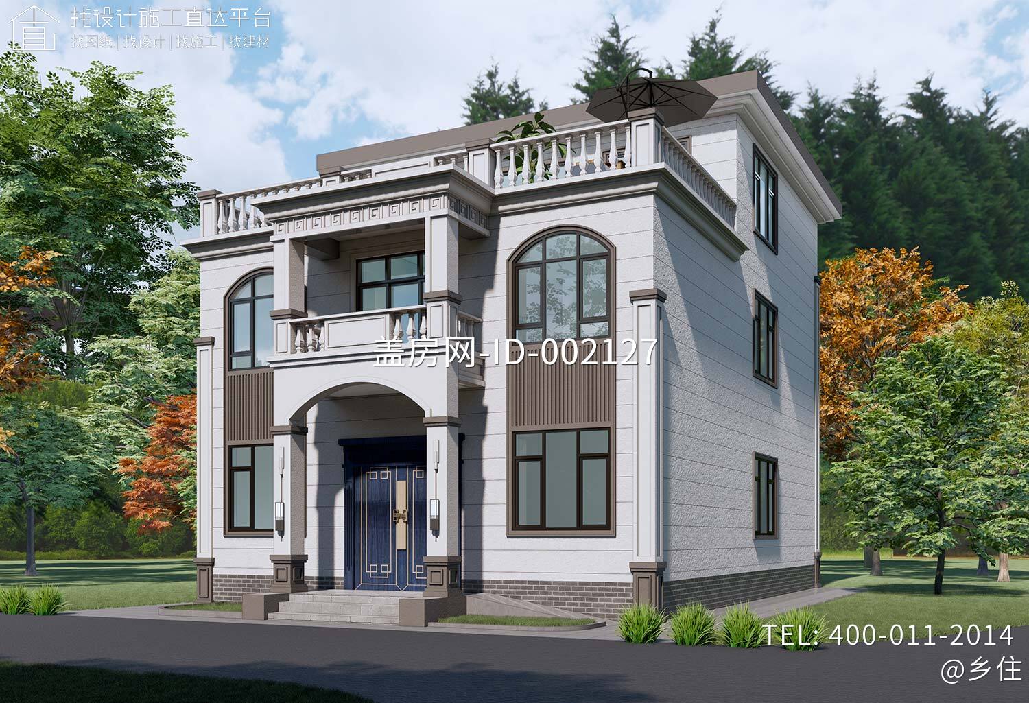 湖南永州陈家三层欧式自建别墅