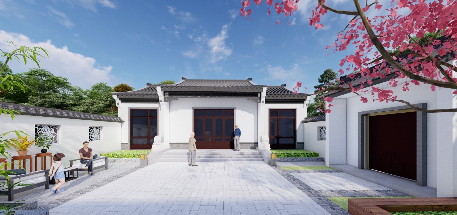 湖北天门彭家中式宅院