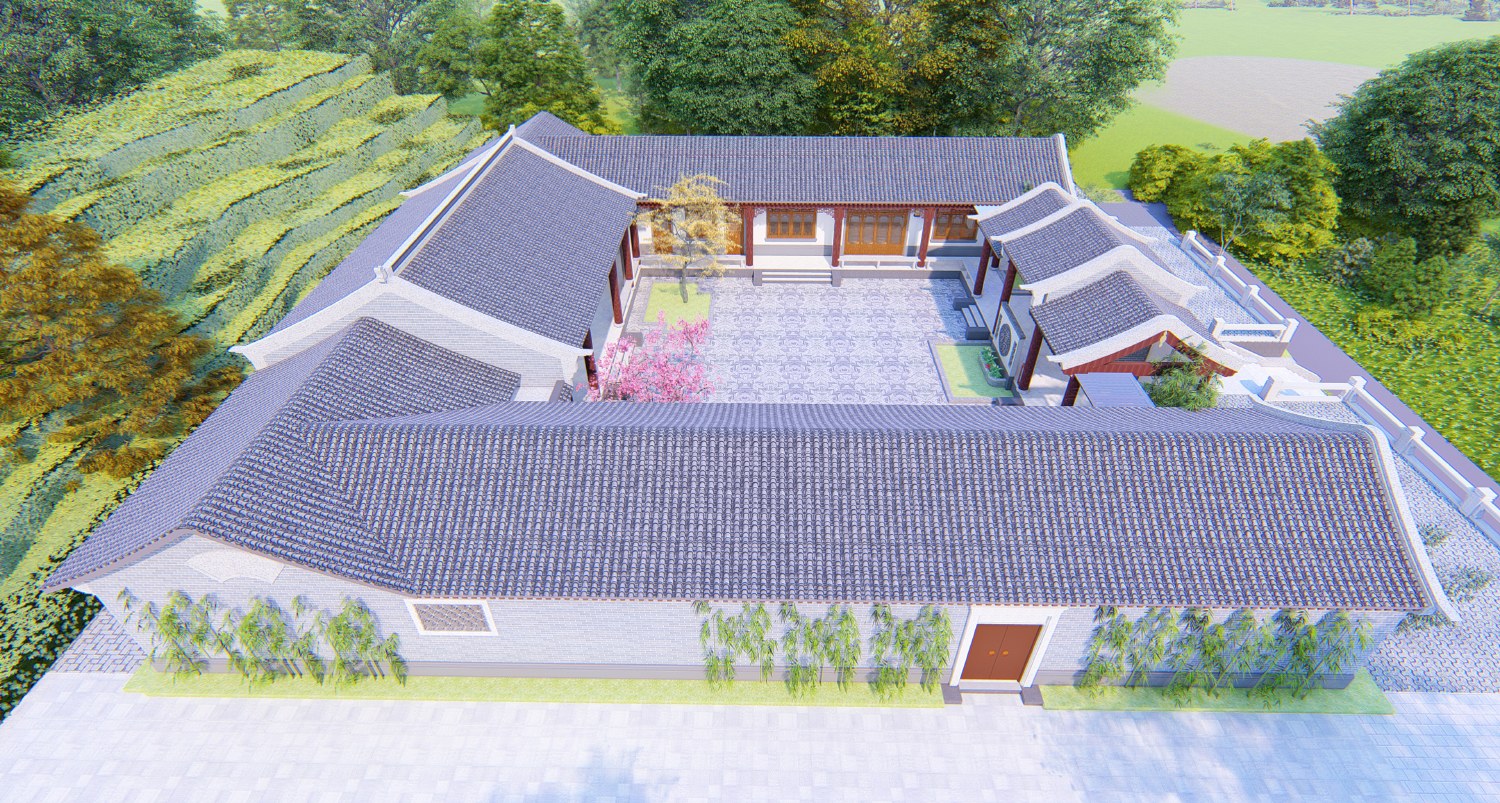 四川成都钟家中式四合院