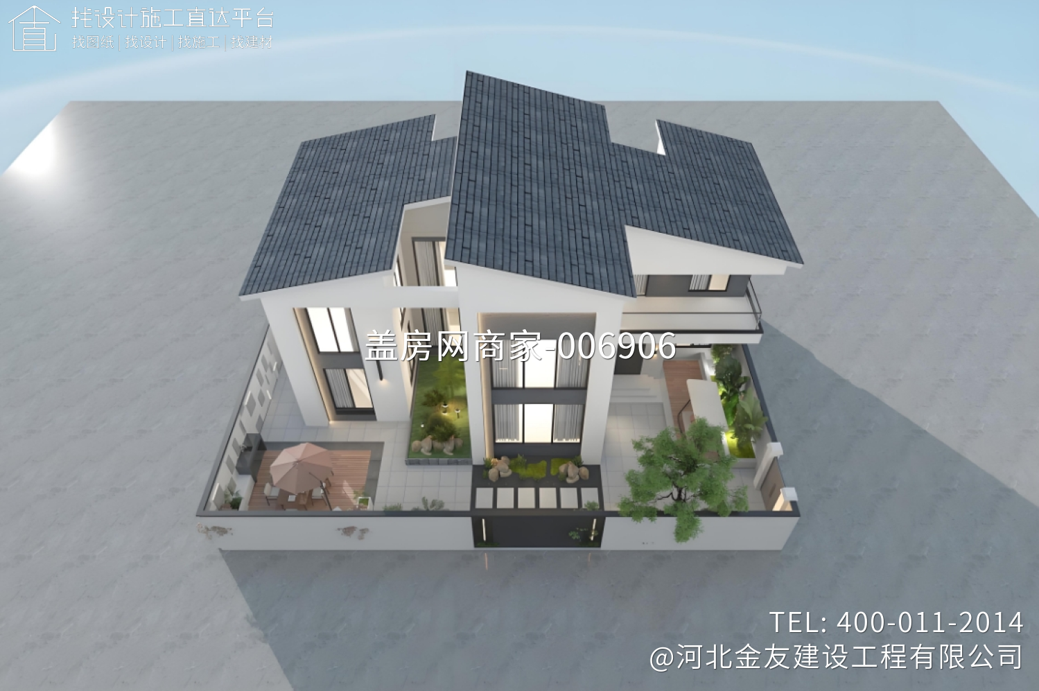 保定易县两层现代风格别墅