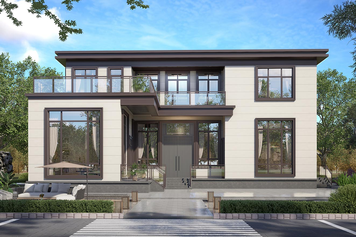 贵州六盘水雷家二层新中式别墅	