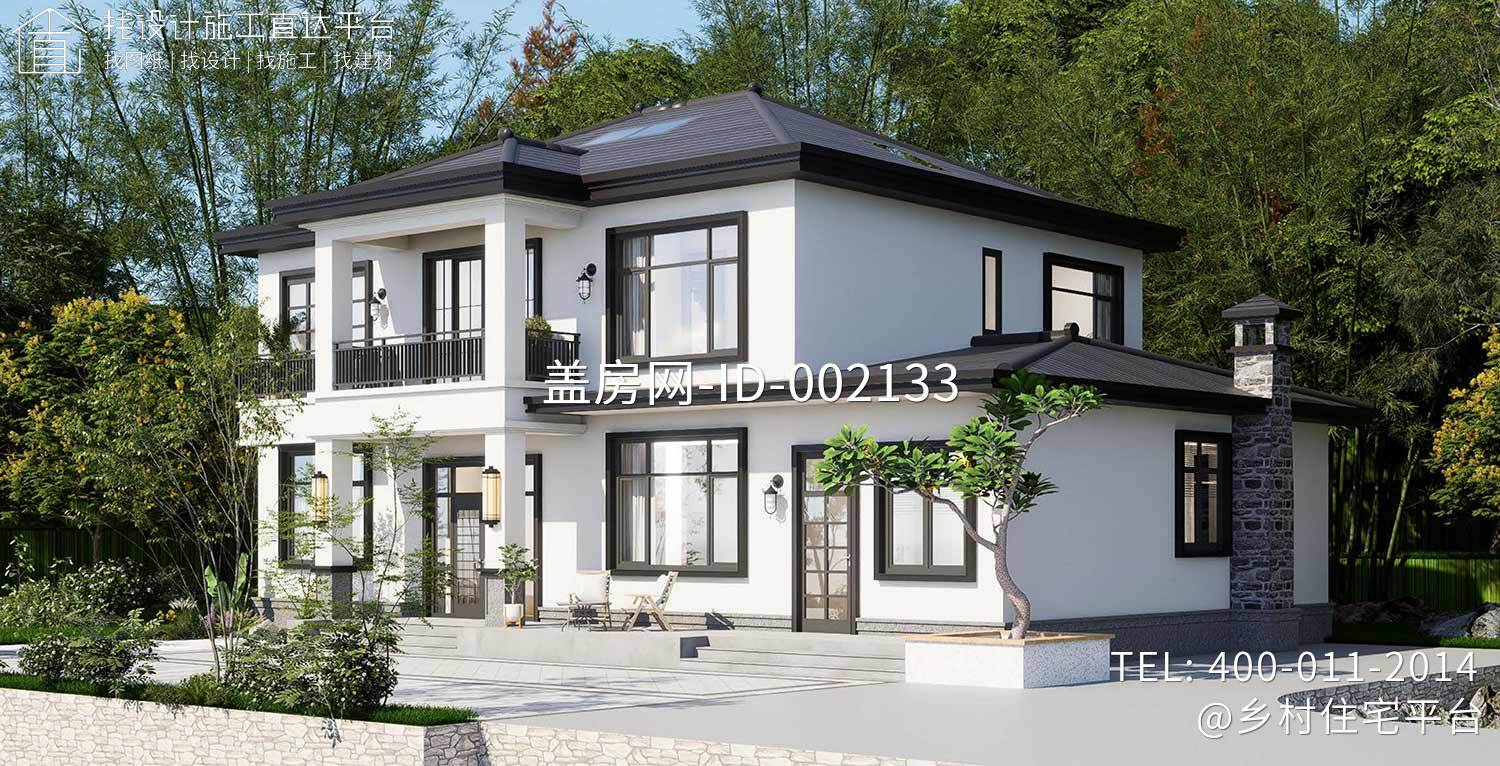 湖南张家界覃家二层新中式别墅	