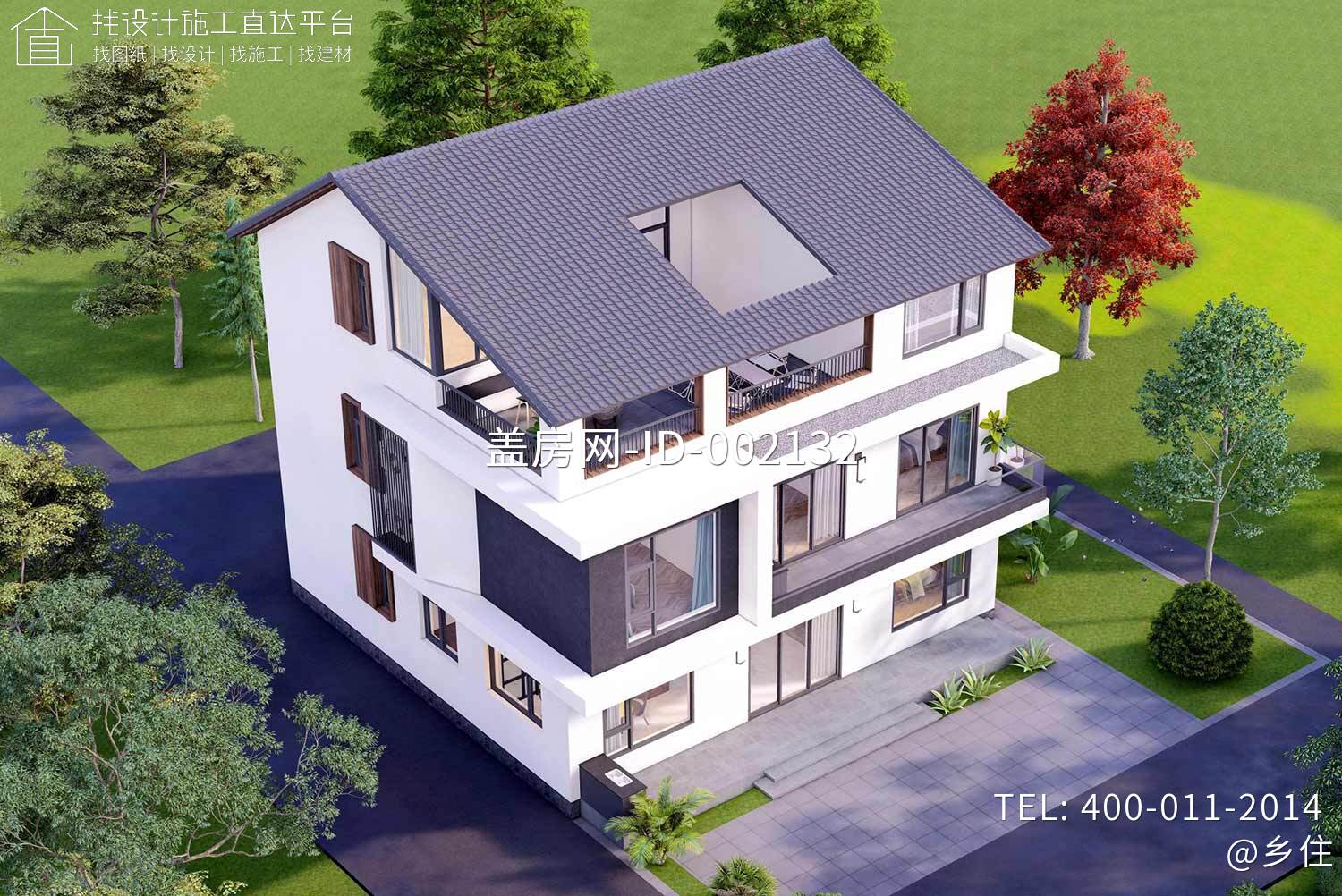 江苏苏州孟家三层现代自建别墅