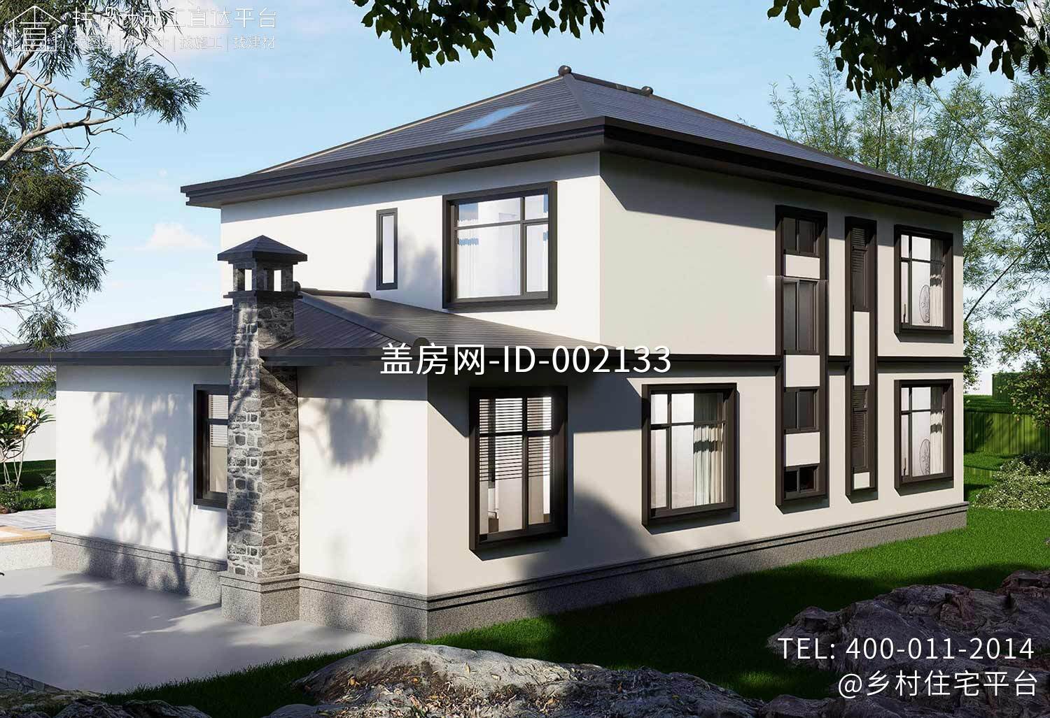 湖南张家界覃家二层新中式别墅	