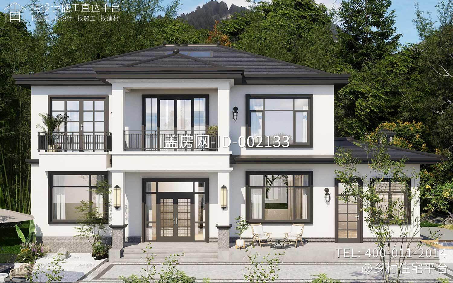 湖南张家界覃家二层新中式别墅	