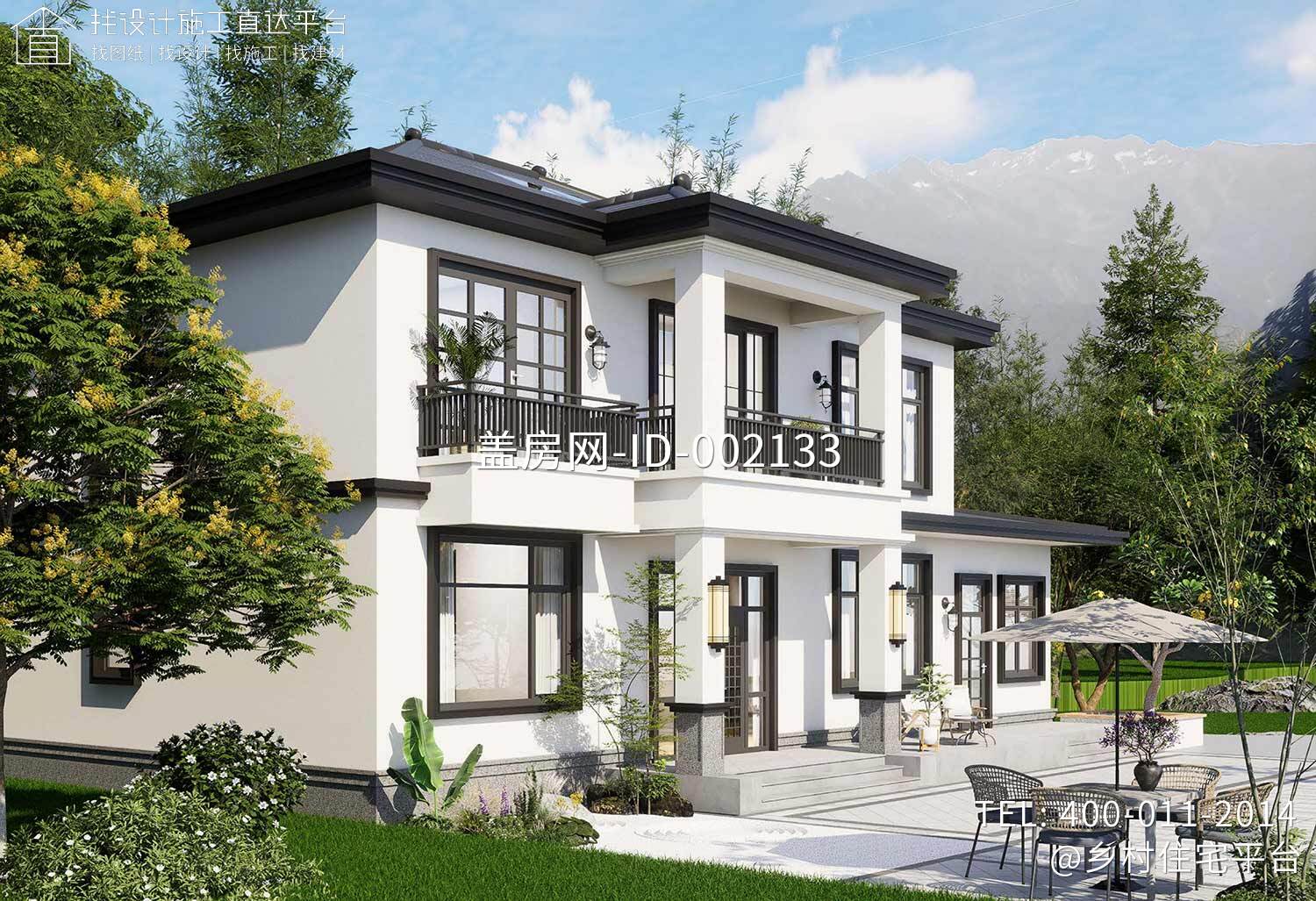 湖南张家界覃家二层新中式别墅	