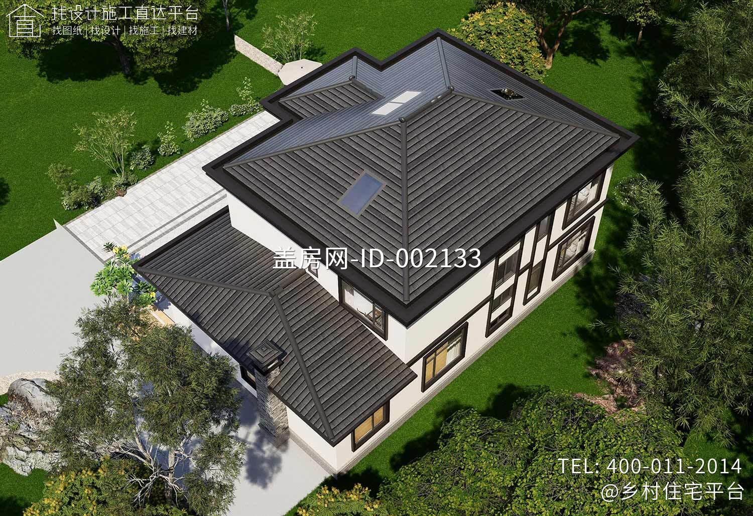 湖南张家界覃家二层新中式别墅	